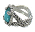 Turquoise Genuine Sterling Silver Ring Size 7-1/4 RX62022